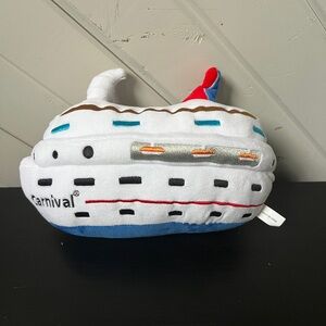 Carnival Cruise Line Plush Toy Ship Boat